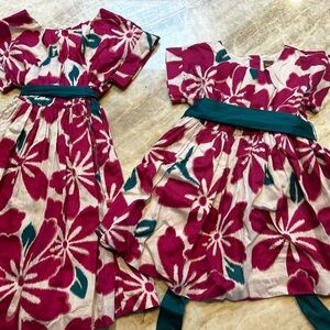 Tea Collection matching girls dresses size 6 and size 3